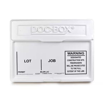 21 In. X 27 In. X 4 In. Outdoor/Indoor Standard Posting Permit Box Unit