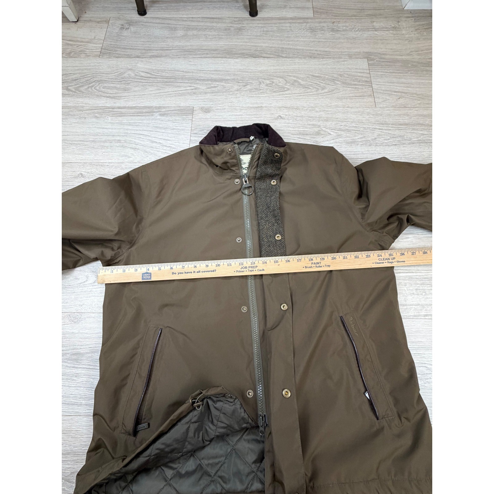 Barbour Borrowdale Jacket Mens XL Olive Brown Waterproof Breathable MWB0737 image 4