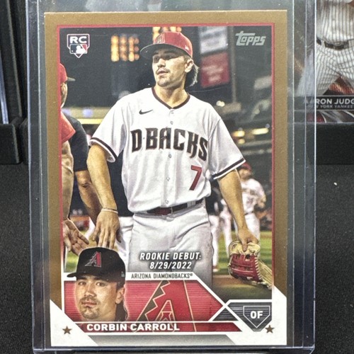 2023 Topps Update Series - Rookie Debut Corbin Carroll #US244 Gold /2023 (RC)