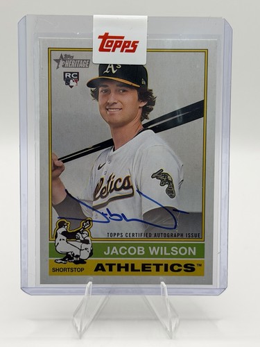 Jacob Wilson #ROA-JWI 2025 Topps Heritage High Number Real One Autograph card