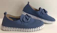 Ilse Jacobsen Tulip Slip on Shoe Loafer 0024 Light Regatta Size 8.5-9 Women's