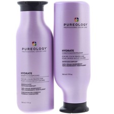 Pureology Hydrate Shampoo and Conditioner For Dry,Color Treated Hair 266ml/9oz.