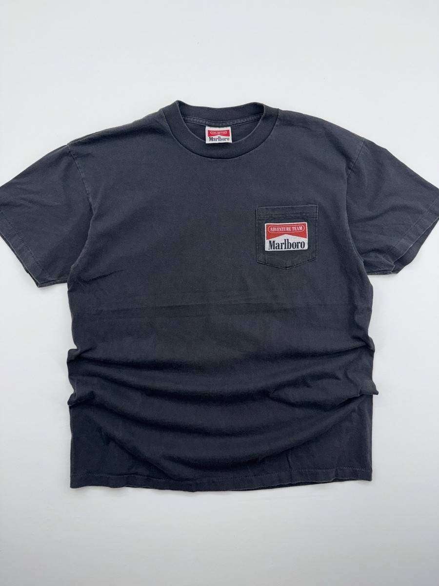 Vintage Marlboro Adventure Team Shirt Mens L Black Snake Pass