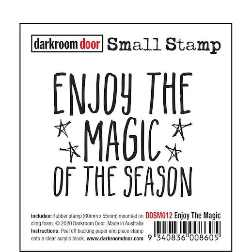 Darkroom Door Small Cling Rubber Stamp - DDSM012 Enjoy The Magic