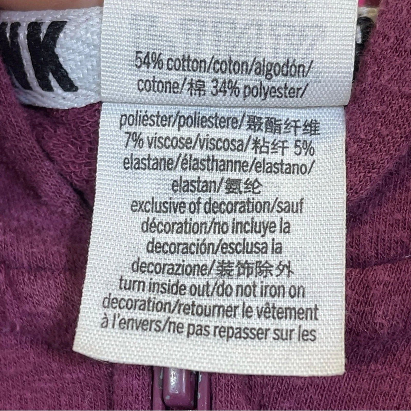 UNDERCOVER Felpa con cappuccio Victoria's Secret ROSA marrone taglia Large. Us inone buonezioni.