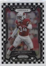 2023 Panini Prizm Black & White Checker Prizm Jalen Thompson #8 0c6
