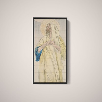Study for Louis Comfort Tiffany s Center Window for Children s Window, St. Peter