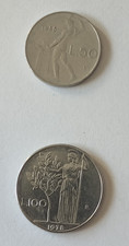2 ITALY COINS ~ 1955 50 Lire & 1978 100 Lire Coins