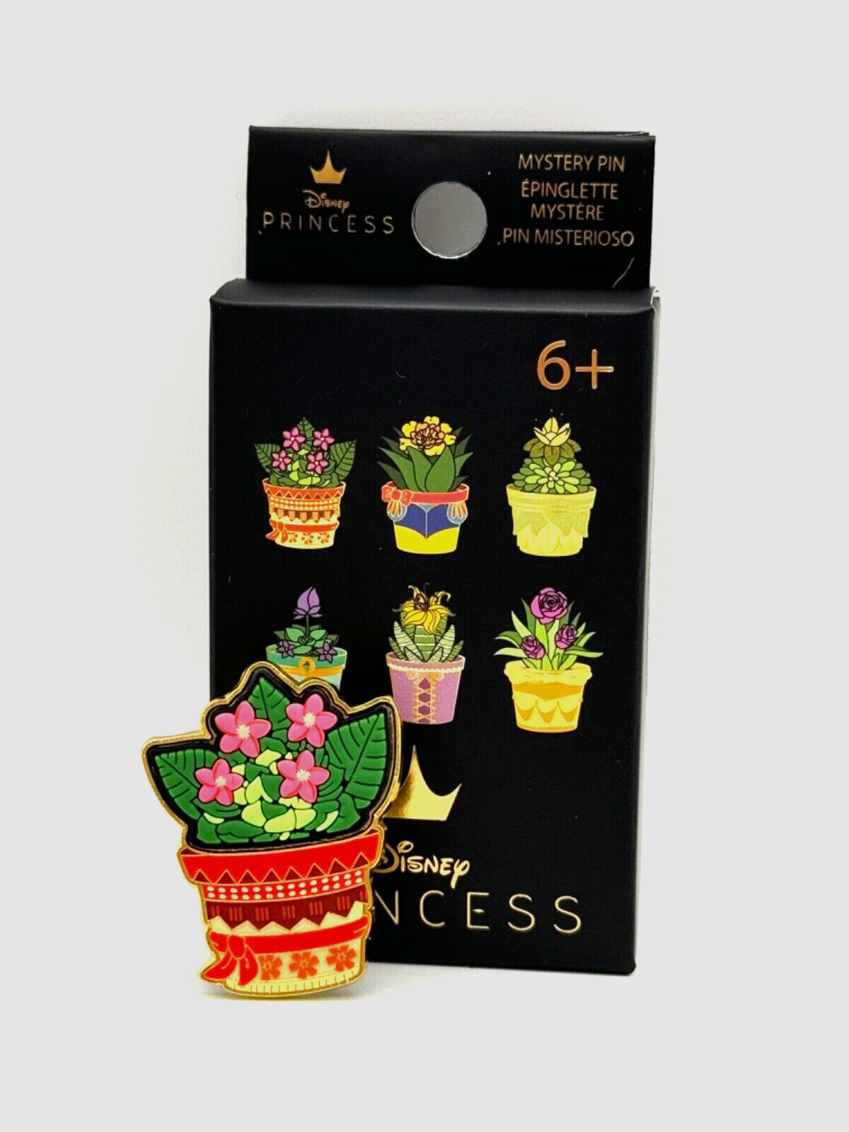 Loungefly Disney Princess Succulent Flower Pot PVC Blind Box Mystery Pin Moana