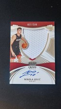 2022-23 NIKOLA JOVIC 037/199 PANINI Crown Royal Auto Patch RC