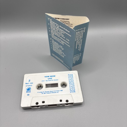 VOW WOW Live Cassette Tape PBLT 102 NM 1987 Japanese Heavy Metal Vowwow Rare - Picture 4 of 4