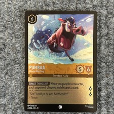 Disney Lorcana Winterspell Pumbaa Winter Warthog 4/204 Common Foil NM
