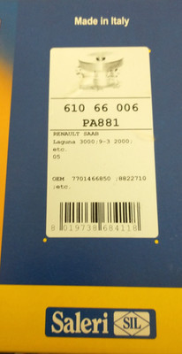 Engine Water Pump - Saleri PA881