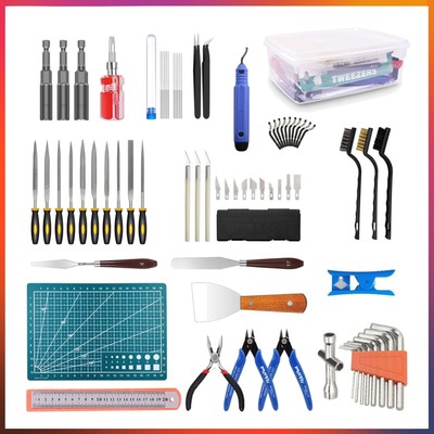 73-teiliges 3D Drucker Zubehör Kit mit Düsenreinigung und Entgrater Werkzeugen