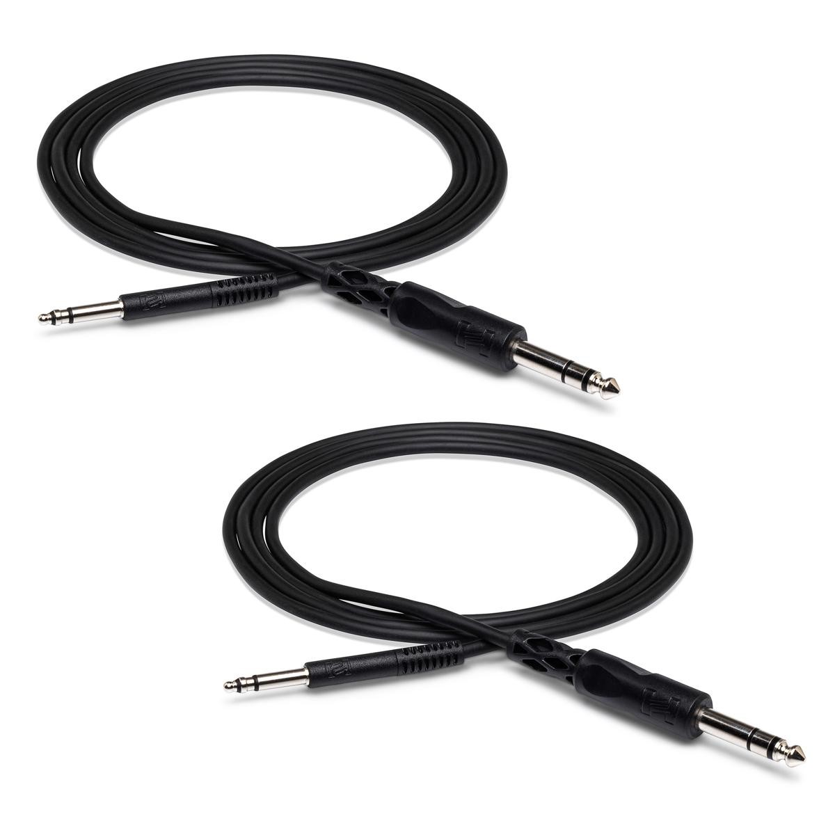 Hosa Technology 2x 14 Stereo TRS Male Phone to TT Male Bantam Cable 5 6590₽