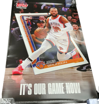 2025/26 Topps Basketball It's Our Game Now JALEN BRUNSON  24x36 Poster