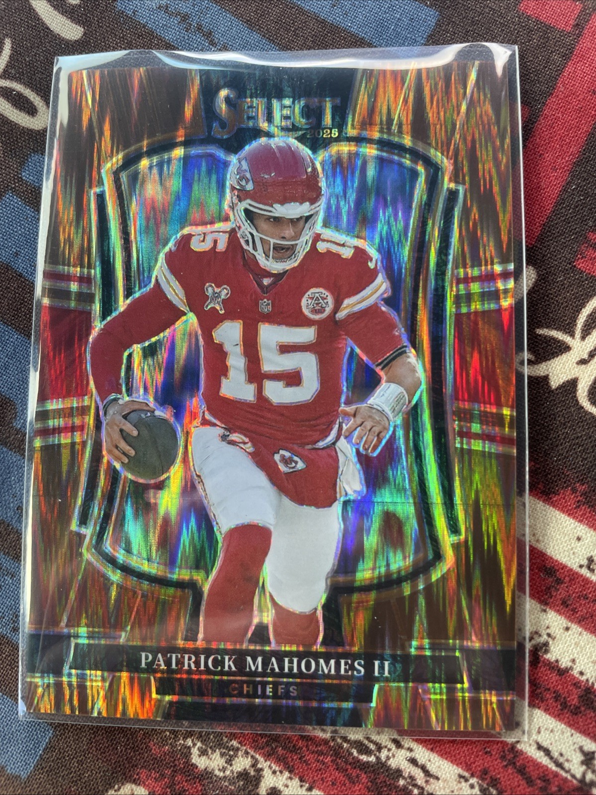 2025 Panini Select - Premier Level Patrick Mahomes II Copper Prizm Shock /899
