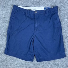 Polo Ralph Lauren Shorts Mens Size 34 Navy Blue Classic Fit Stretch Chino Preppy
