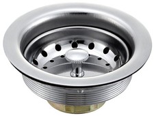 3-1/2 Inch SS Kitchen Sink Drain Strainer and Stopper, Drain Basket, Sink Dra...