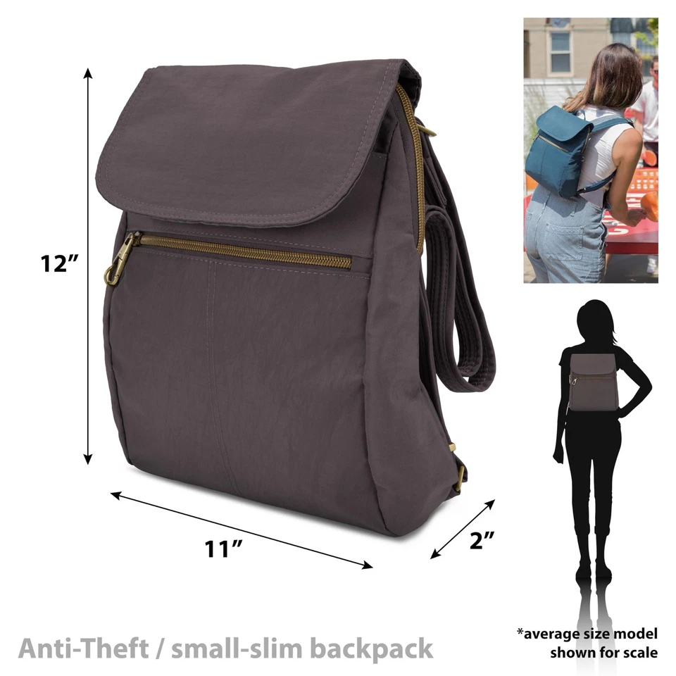 Mochila delgada antirrobo Signature Foto 3 de 4