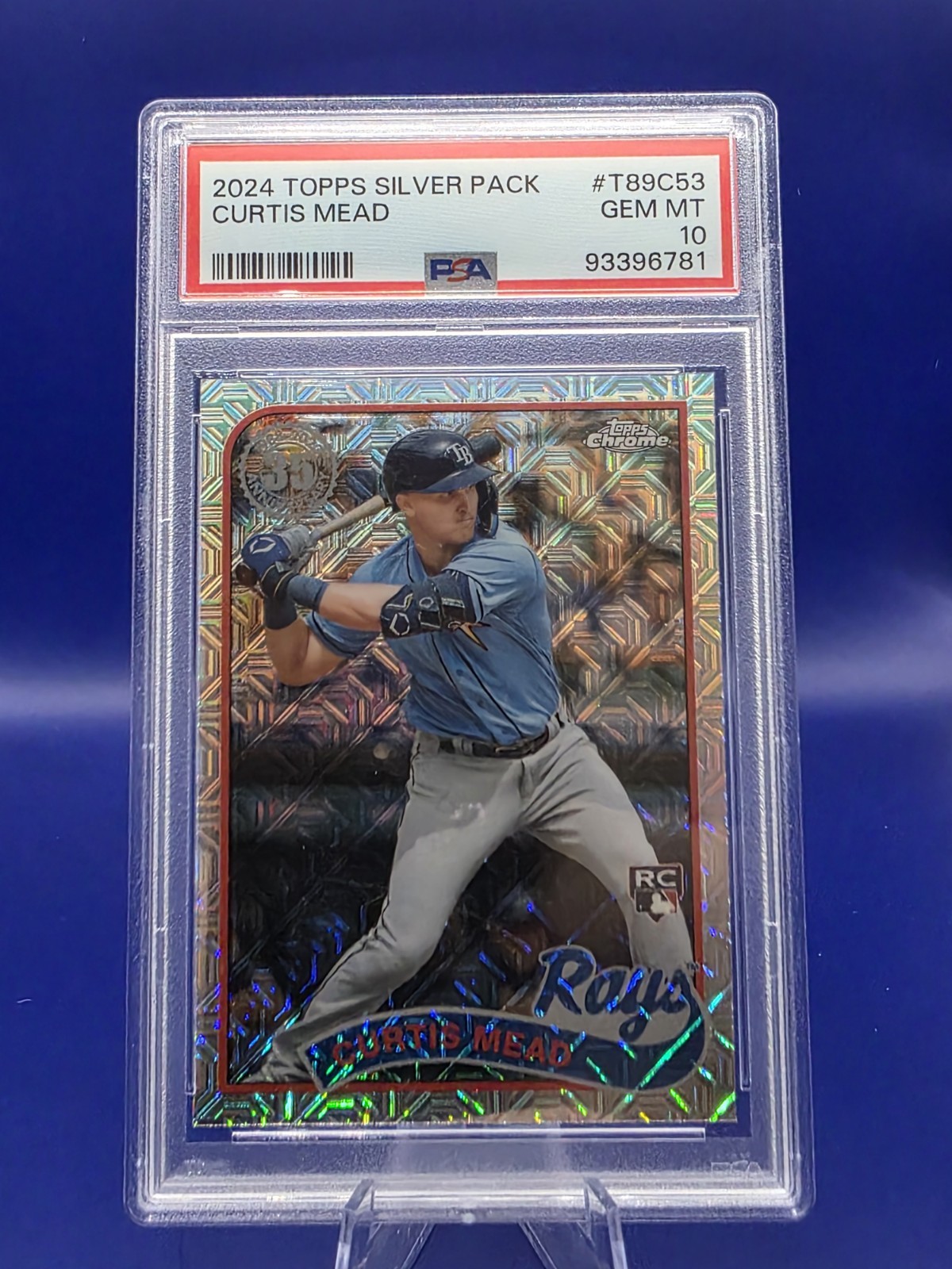 2024 Topps Series 1 - 1989 Topps Chrome Silver Pack Curtis Mead #T89C-53 (RC)