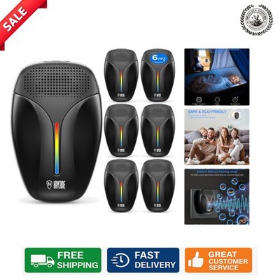 Safe Indoor Pest Control with Ultrasonic Repeller   6 Units Included