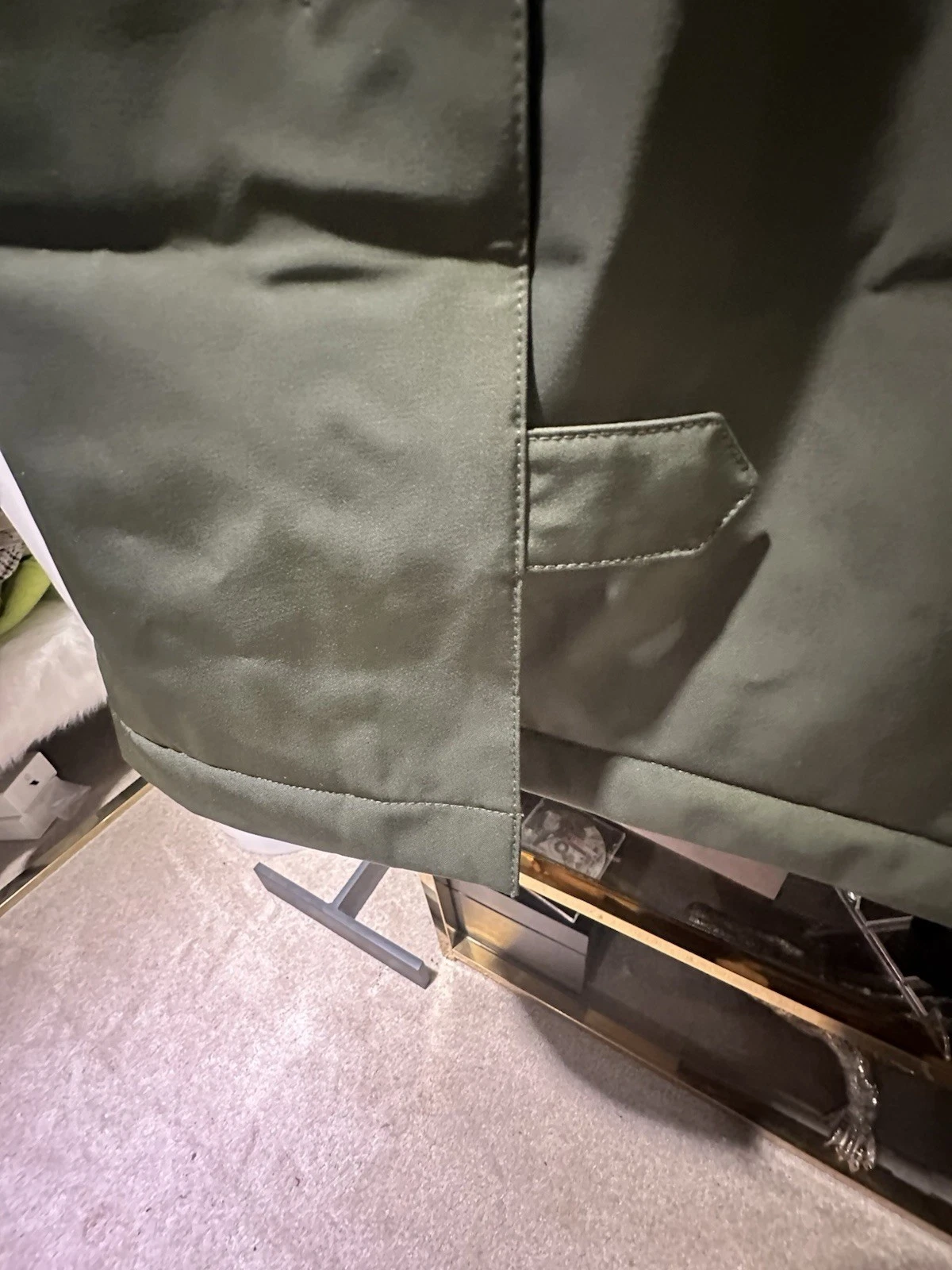 NN07 no nationality Men Green Primaloft Insulated Mid-Length Coat XL Zip/Button - product detail image 14