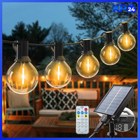Lichterkette AußEn Solar 13M 15 Leds Dimmbar Wetterfest 8 Modi Mit Fernbedienung