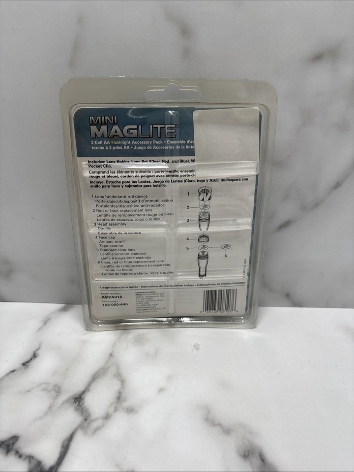 Maglite AM2A016 AA Mini Mag Accessory Pack Sealed Package | eBay