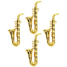 4 Pcs Miniatur-saxophon Miniatur-Musikinstrum...