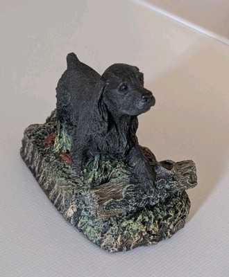 BLACK COCKER SPANIEL 1978 Kennel Collection Charles Earnhardt Cold Bronze Cast