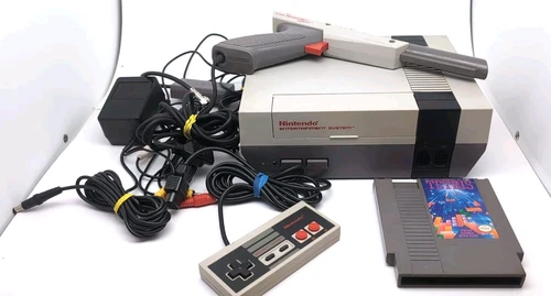 Vintage Nintendo NES Original Console Bundle w/ Tetris TESTED WORKING