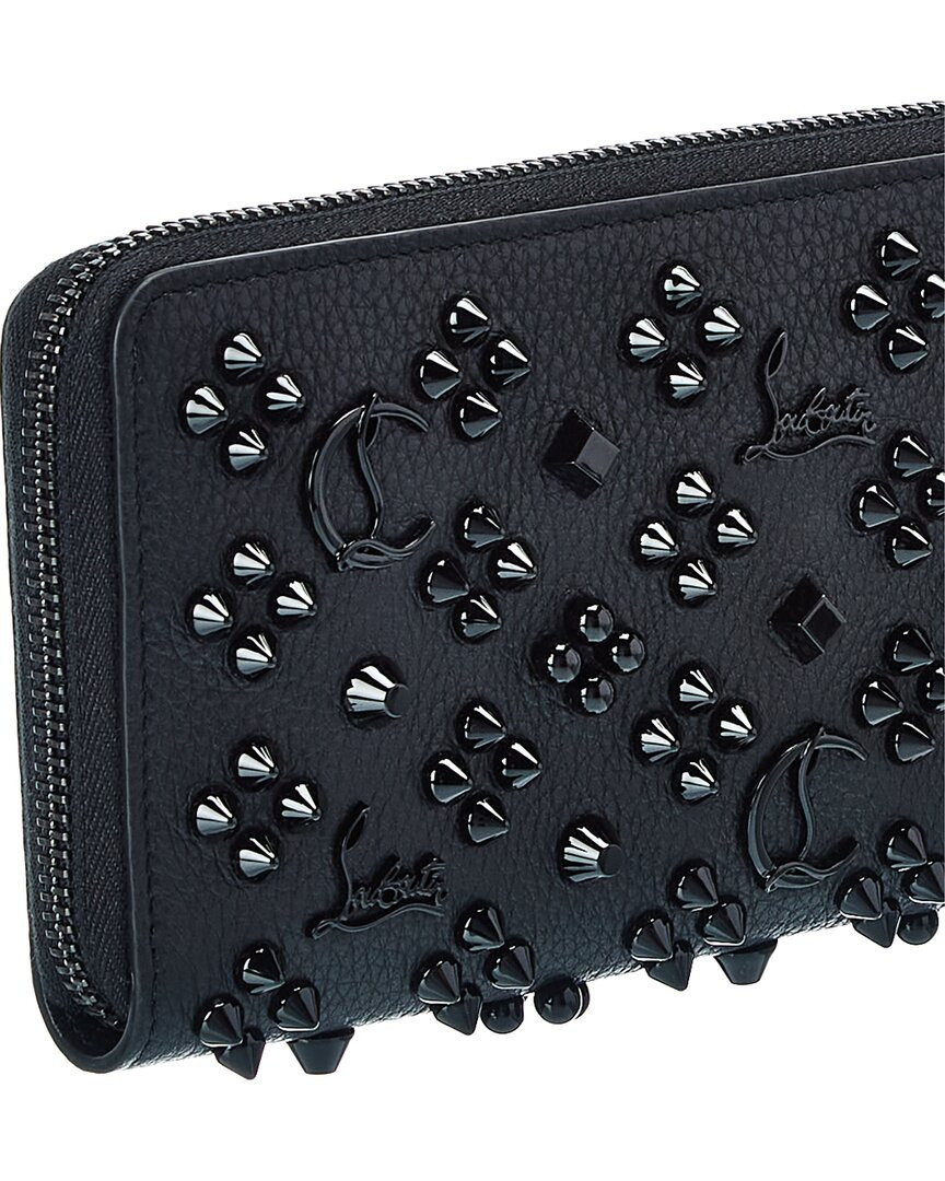 Christian Louboutin Panettone Studded Leather Zip Around Christian Louboutin Panettone Studded Leather Zip Around