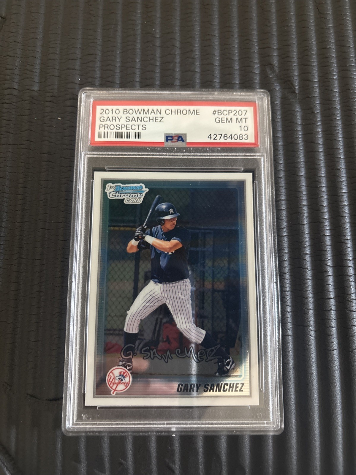 2010 Bowman Chrome Gary Sanchez Rookie Yankees Prospects #BCP207 PSA 10