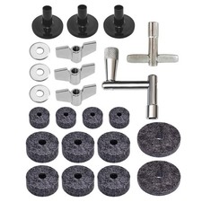  Drum Felt Pad Child Pads Practice with Stand Training Kit Cymbal