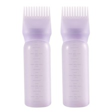 Pimoys Root Comb Applicator Bottle 6 Ounce Hair Oil Applicator 2 Pack Applicator