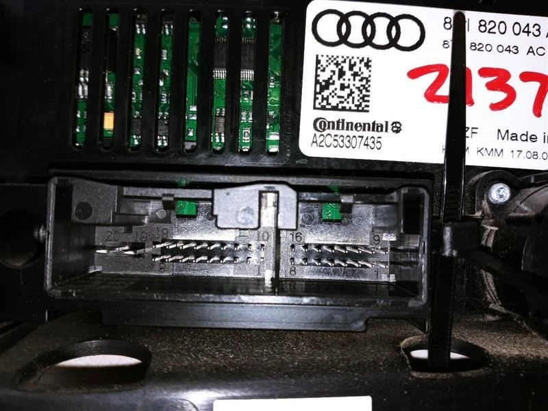 Audi A4 2009-2012 tablero control de temperatura doble clima con asiento térmico OEM  Foto 4 de 4