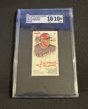 Juan Soto 2019 TOPPS ALLEN & GINTER #MA-JSO BASEBALL MINI RED INK AUTO /10