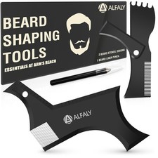 Beard Shaper Kit - Premium Lineup and Guide Tool for Precise Beard Shaping & ...