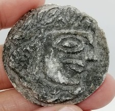 Ancient  Stone Bust Antique Hand Struck Rare Collectible Roman