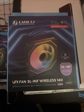 Lian Li UNI Fan TL Wireless 140 ARGB Single Pack Reverse Blade 14RTL1W1B Black