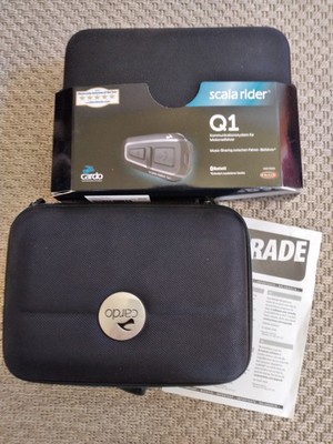 2x Cardo Scala Rider Q1 Teamset Motorrad Kommunikation NEU