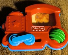 Fisher-Price Vintage 1997 My Photo Red Train Engine Magnetic Photo Frame