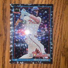 2026 Topps Series 1 - 1991 Topps Throwback #T91-60- Bryce Harper Crackle Foil
