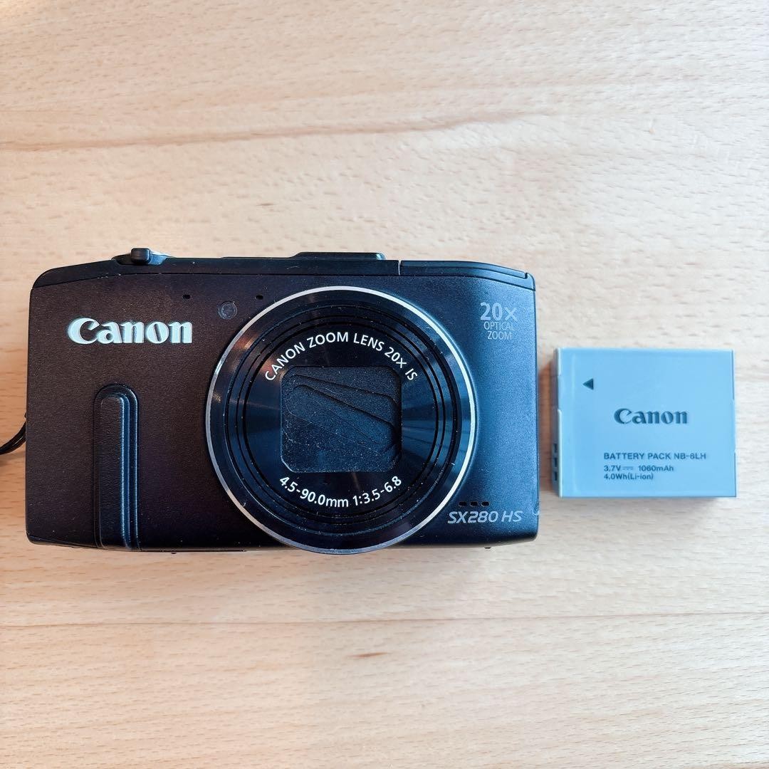 CANON SX280 HS 中古 Canon PowerShot SX280 HS 12.1MP Digital Camera - Black for sale