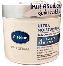 Vaseline Pro Derma 4D Barrier Repair Body Cream Ultra Moisturizing Dry Skin 360g