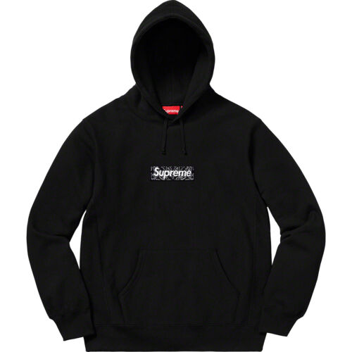 Supreme Bandana Box Logo Hooded Sweatshirt Black M F/W 19