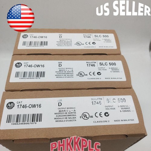 NEW 1746-OW16 Allen-Bradley 1746OW16 SLC 500 SerD PLC Output Module CA STOCK
