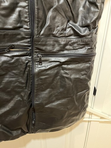 Travel Carry-on Leather Garment Bag - Picture 7 of 18