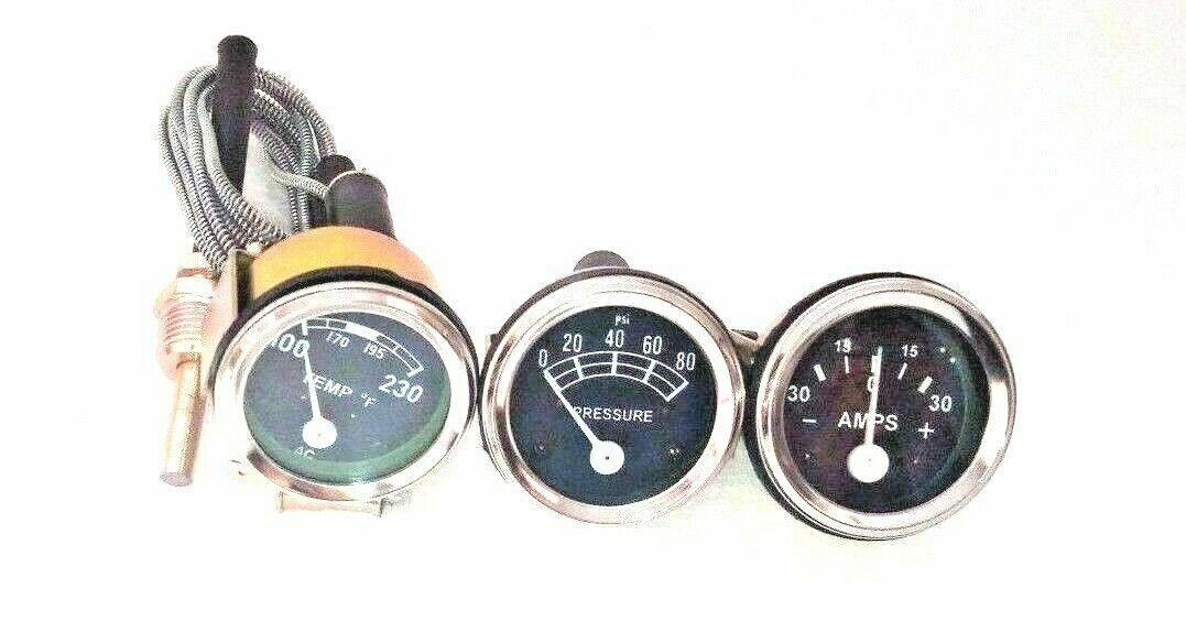 Ford Trattore 8N 9N 2N - Contagiri Temp. Olio Volt Gaugex Lunette Cromate ME